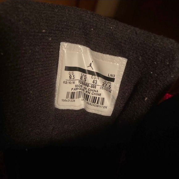 Jordan 12 Retro Gym Red (Alternate) 2016 Size 9.5 $250 or best offer - Picture 3 of 8